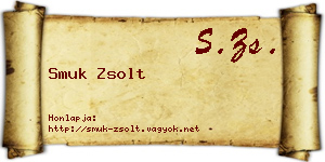 Smuk Zsolt névjegykártya